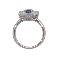 Vicenza - Piazzetta Palladio 2 - Anello Crivelli Donna ZAFFIRO in Oro bianco Zaffiro 2.53 Ct 326-AN-547 ZF - 326-AN-547 ZF